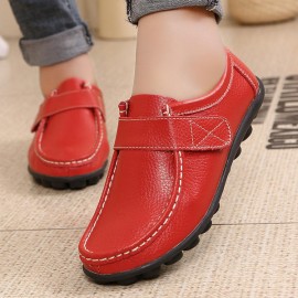 US Size 5-12 Women Flats Shoes Slip On Round Toe Outdoor Soft Loafers