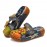 Women Genuine Leather Flower Decoration Backless Colorful Hollow Out Wedge Sandals