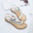Women Fashion Rhinestone Bohemia Wearable Clip Toe Sandals