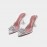 Women Rhinestone Transparent Slingback Fashion Party High Heels Pumps